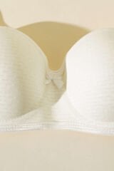 Yekpare Desteksiz Sütyen Ekru