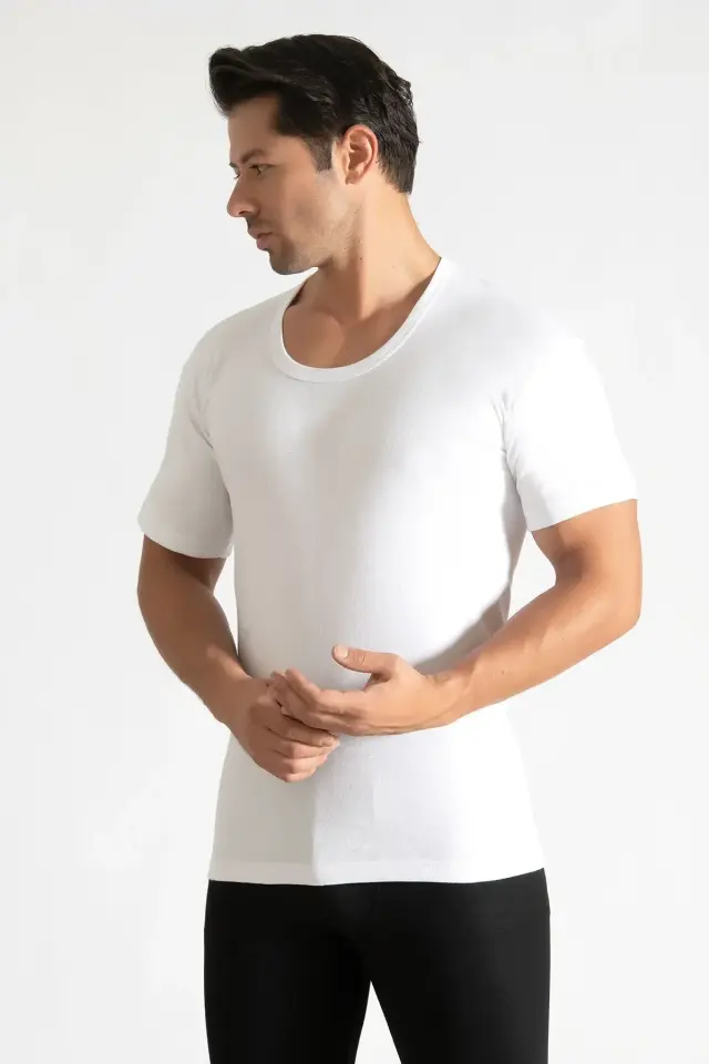 Tutku Erkek 6'lı Paket Beyaz Ribana Bisiklet 3/M