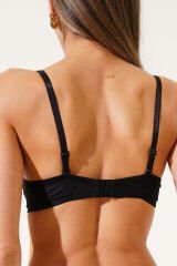 Double Push Up Fitilli Sütyen Siyah