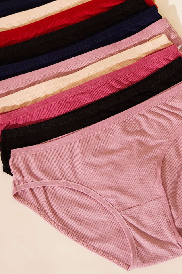 Tutku Elit 12'li Kadın Bambu Kaşkorse Bikini Külot