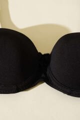 Destekli Straplez Sütyen Siyah
