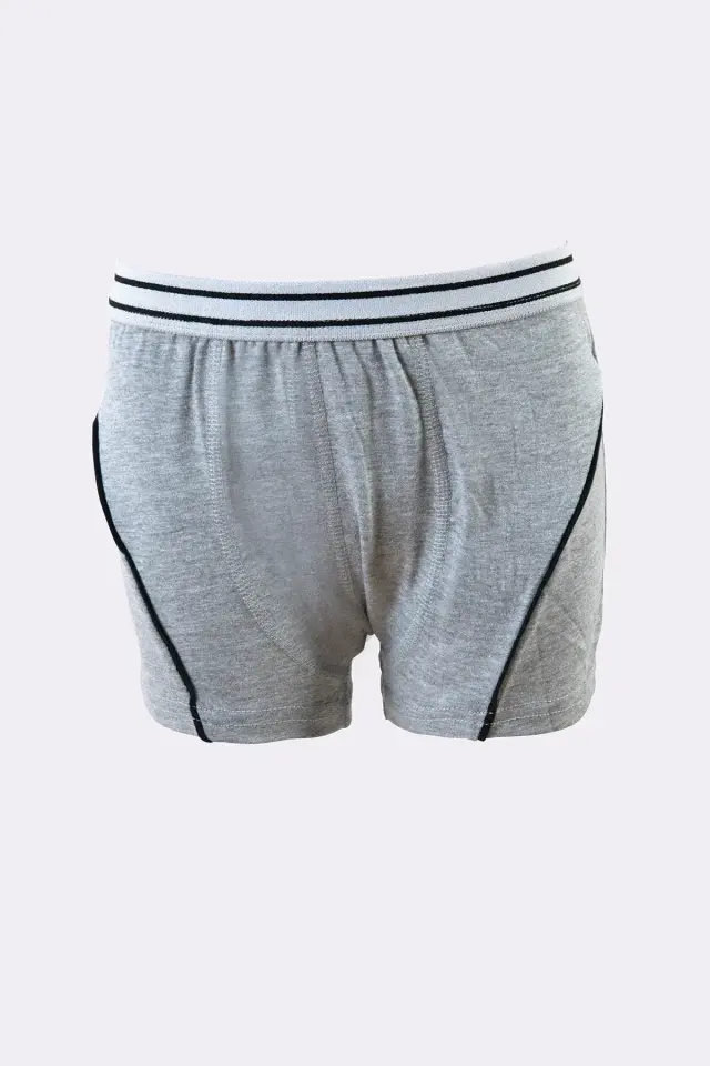 Tutku Erkek Çocuk 3'lü Paket Elastan Boxer 2 (2-3 Yaş) - siyah