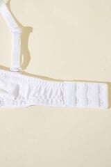 Destekli Straplez Sütyen Beyaz