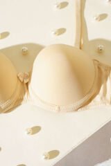 Destekli Straplez Sütyen Ten