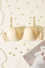 Destekli Straplez Sütyen Ten