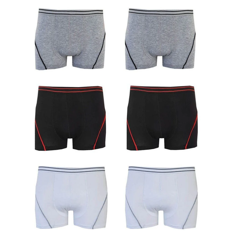 Tutku Erkek Çocuk 3'lü Paket Elastan Boxer 5 (8-9 Yaş) - Beyaz