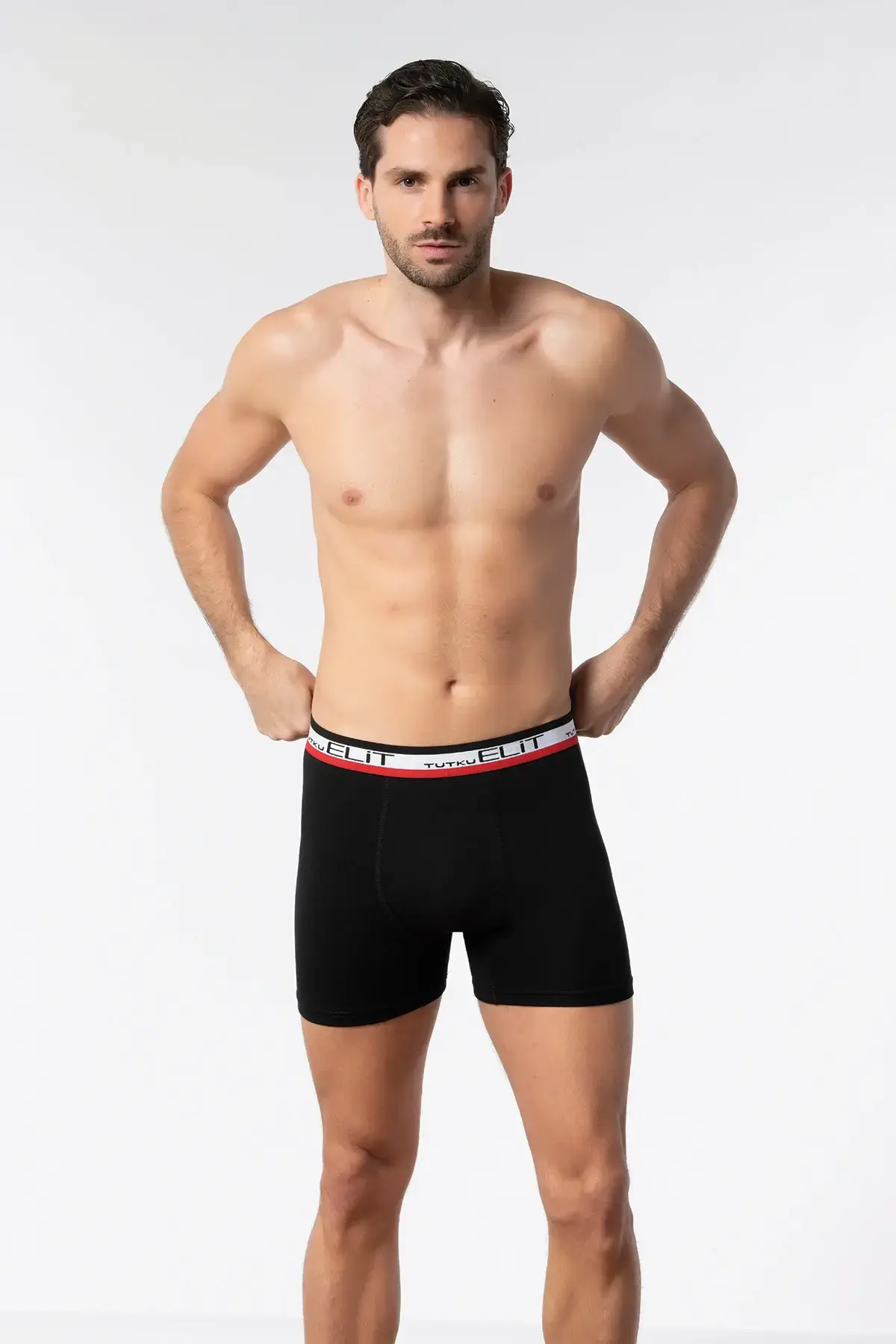 Tutku Elit 3'lü Erkek Modal Elastan Spor Boxer Havacı Mavi - L - 3'lü