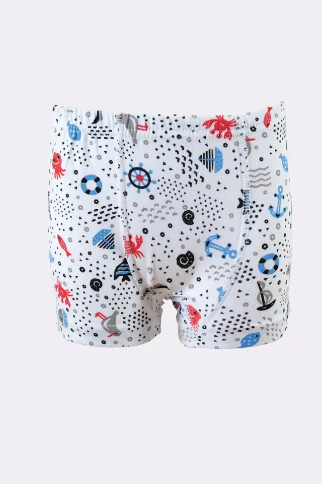 Tutku Erkek Çocuk 6'lı Renkli Desenli Boxer 6 (10-11 Yaş) - 6'lı