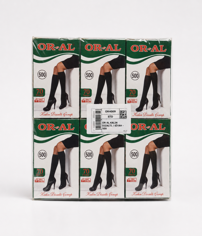 Oral Kadın 6'lı 70 Den Kadın Dizaltı Çorap