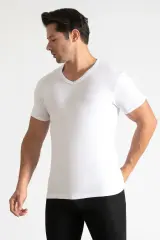 Tutku 6'lı Paket Erkek Ribana V Yaka Fanila