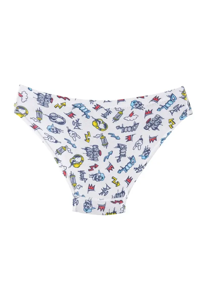 Tutku Erkek Çocuk 6'lı Paket Desenli Külot Slip 5 (8-9 Yaş) - 6'lı