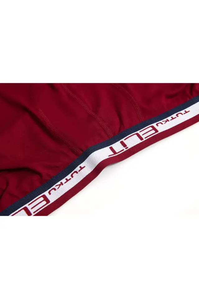 Tutku Elit 3'lü Erkek Modal Elastan Spor Boxer Bordo - XXL - 6'lı