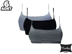 Tutku Kız Çocuk 6'lı Paket Kaplı Alıştırma Sütyen