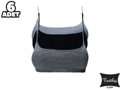 Tutku Kız Çocuk 6'lı Paket Kaplı Alıştırma Sütyen