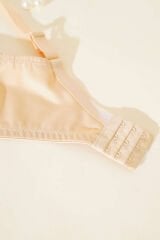 Ecem Yıldızı Tül Detaylı Desteksiz Toparlayıcı Sütyen Ten