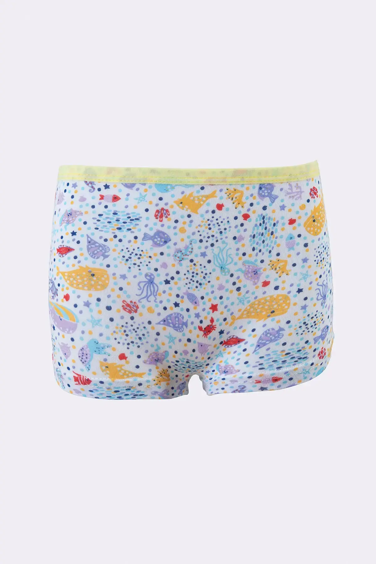 Tutku Kız Çocuk 6'lı Paket Renkli Desenli Boxer 4 (6-7 Yaş)