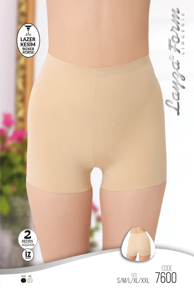 Liza Kadın Lazer Kesim Boxer Korse