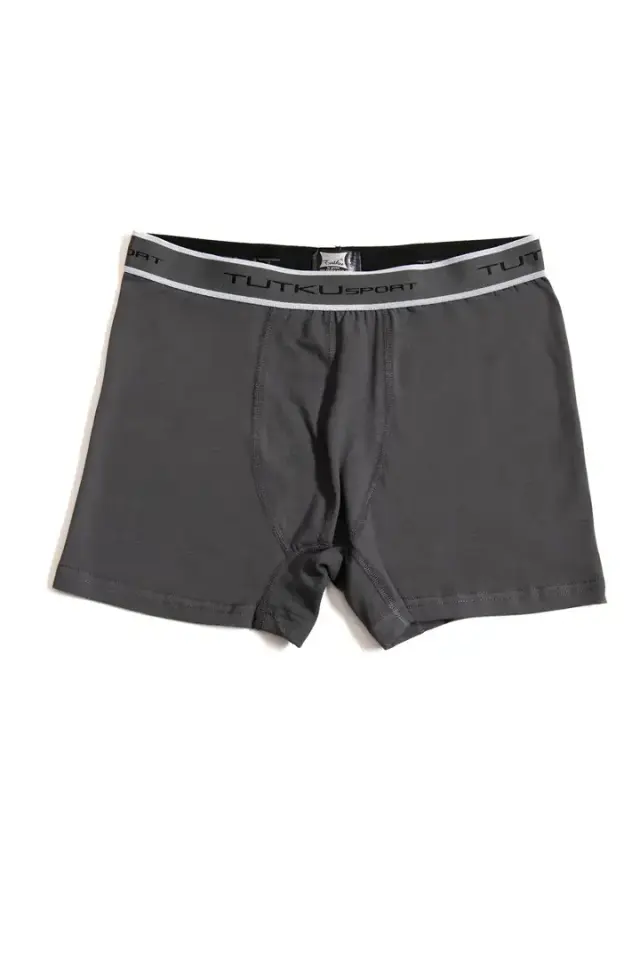 Tutku Erkek 3’lü Paket Elastan Spor Boxer siyah - M - 3'lü