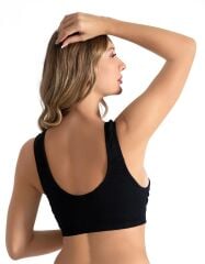 Tutku Kadın 6'lı  Siyah Yarım Atlet Badi Sütyen