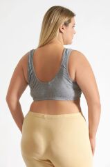 Tutku Kadın 6'lı  Gri Yarım Atlet Badi Sütyen