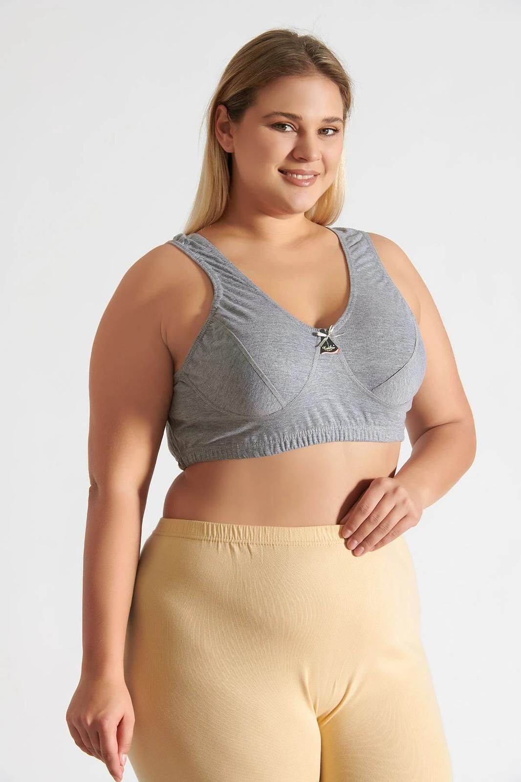 Tutku Kadın 6'lı  Gri Yarım Atlet Badi Sütyen