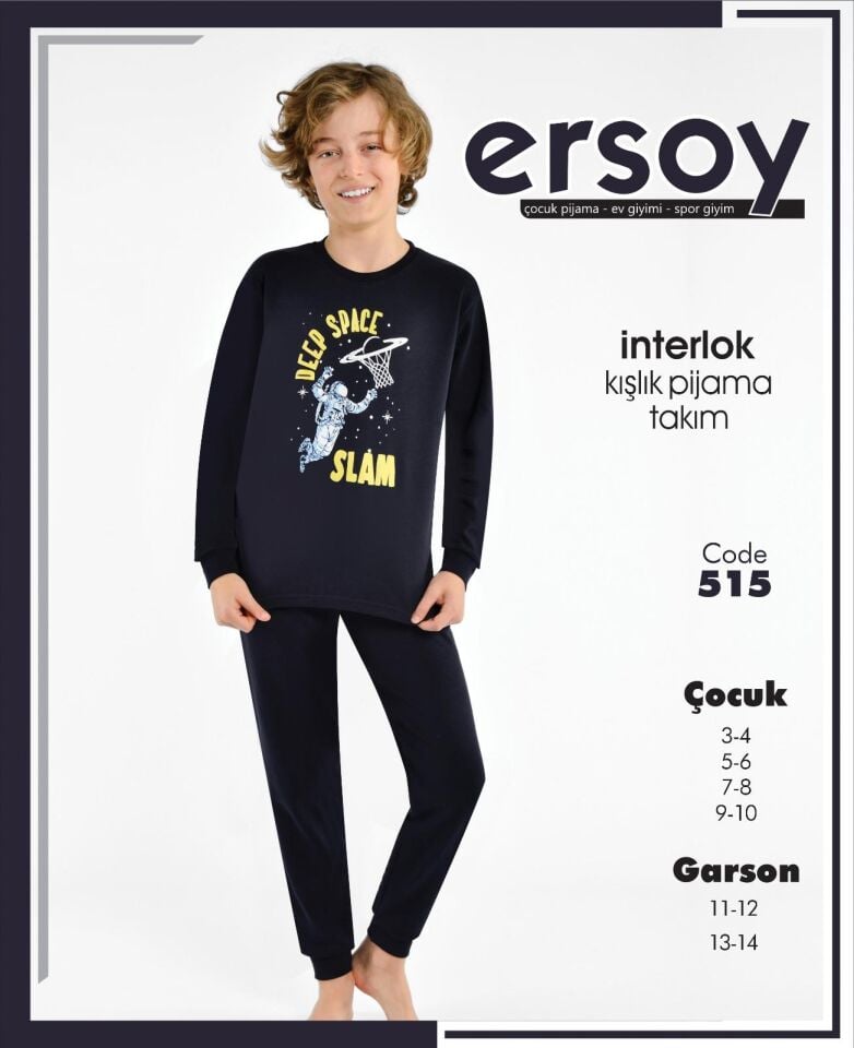 Ersoy İnterlok Erkek Çocuk Pijama Takımı