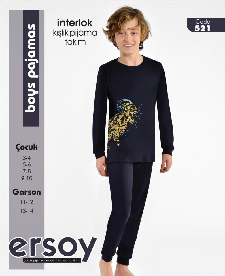 Ersoy İnterlok Erkek Çocuk Pijama Takımı