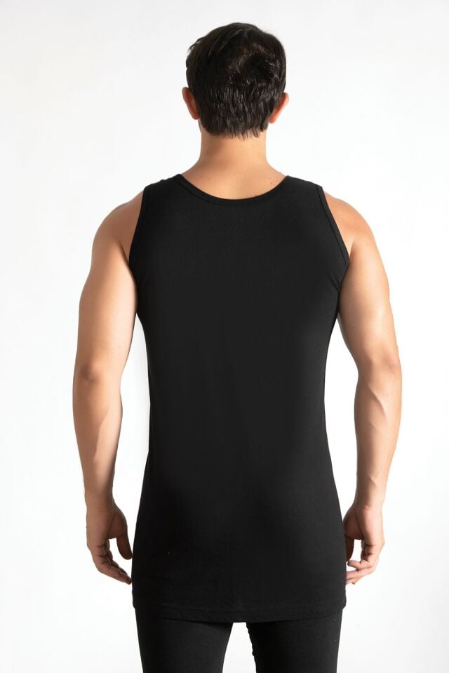 Tutku Erkek 6'lı Paket Siyah Penye Atlet 5/XL