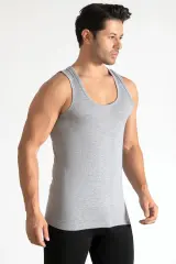 Tutku Erkek 6'lı Paket Ribana Gri Atlet