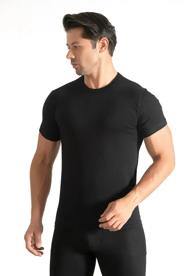 Tutku Erkek 6’lı Paket Sıfır Yaka Siyah Fanila 6/XXL