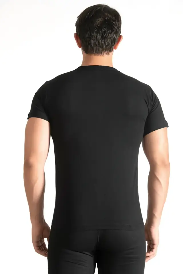 Tutku Erkek 6’lı Paket Sıfır Yaka Siyah Fanila 6/XXL