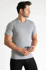 Tutku Erkek 6’lı Paket Sıfır Yaka Gri Fanila