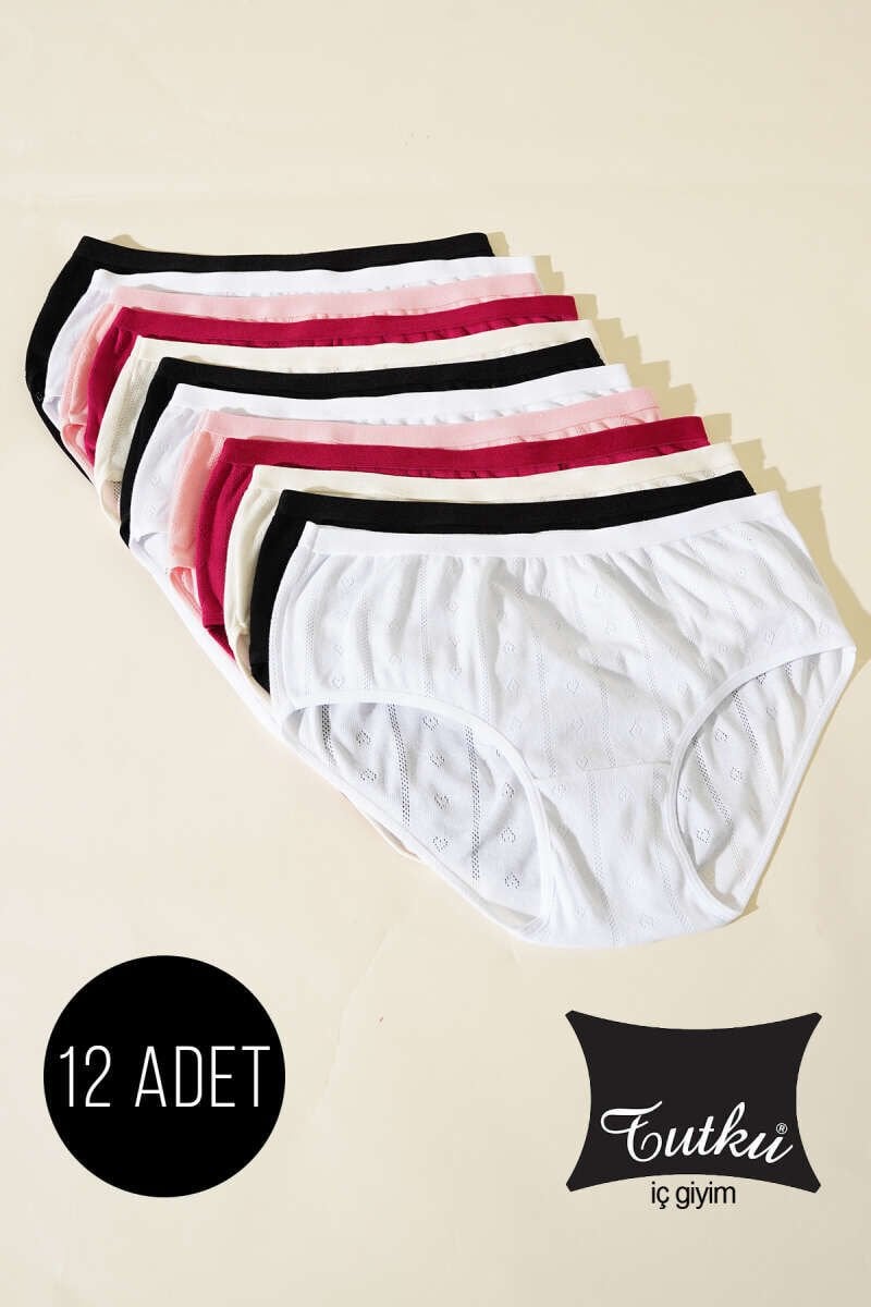 Tutku Kadın 12'li Paket jakarlı Bato