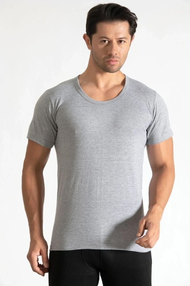 Tutku Erkek 6'lı Paket Gri Penye Bisiklet 5/XL