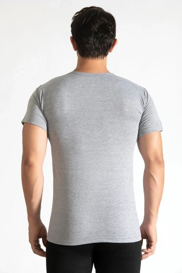 Tutku Erkek 6'lı Paket Gri Penye Bisiklet 6/XXL
