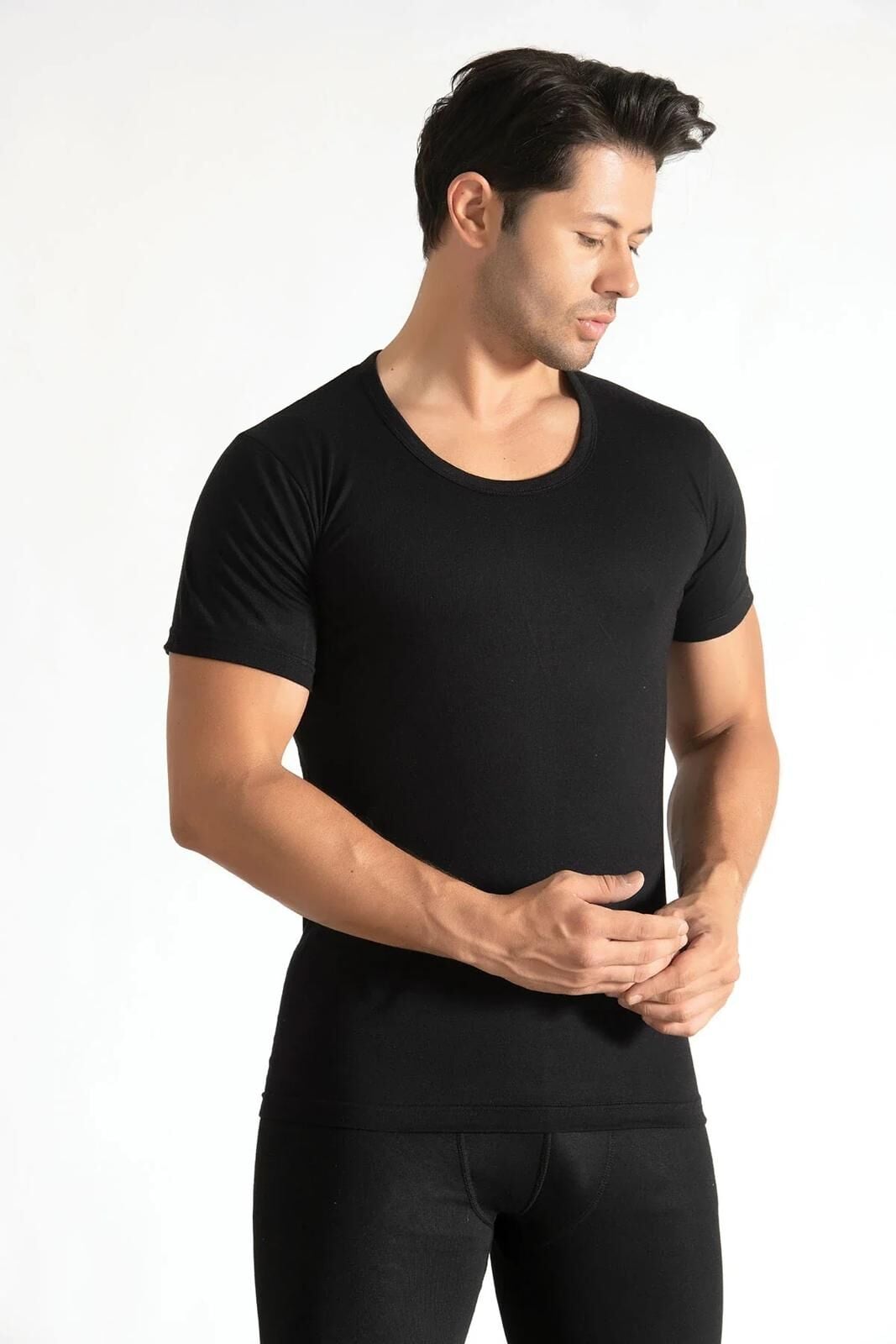 Tutku Erkek 6'lı Paket Siyah Penye Bisiklet