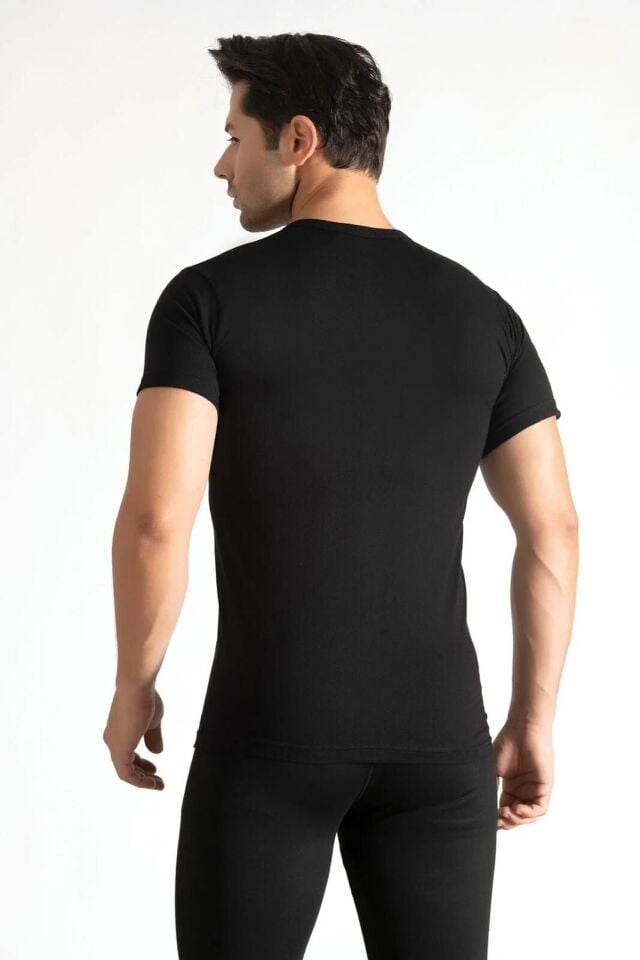 Tutku Erkek 6'lı Paket Siyah Penye Bisiklet 6/XXL