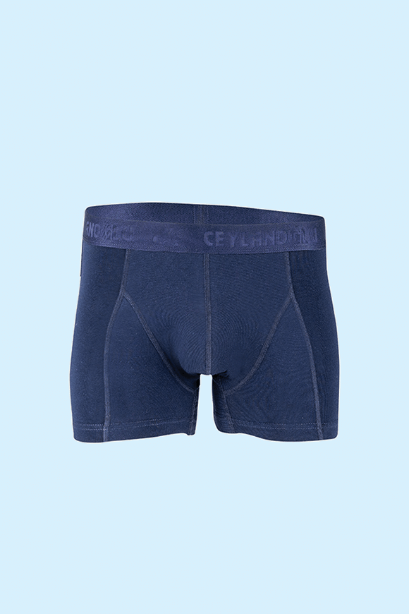 Ceylanoğlu 3'lü Paket Erkek Likralı Lacivert Boxer M - Lacivert