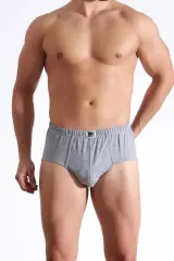 Tutku Erkek 6'lı Paket Slip Kom Gri Külot