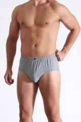 Tutku Erkek 6'lı Paket Slip Kom Gri Külot