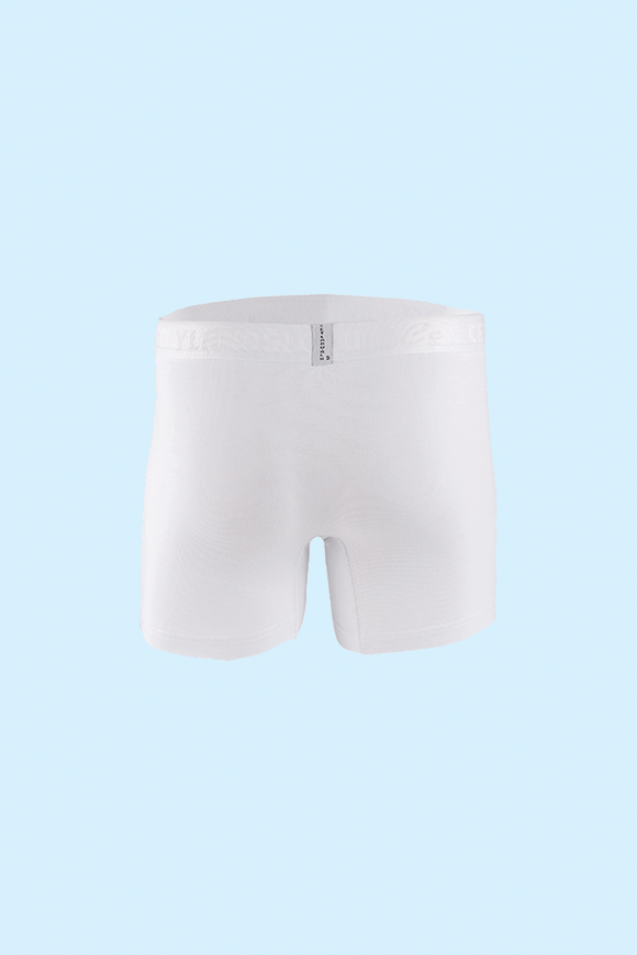 Ceylanoğlu 3'lü Paket Erkek Likralı Beyaz Boxer XXXL - Beyaz