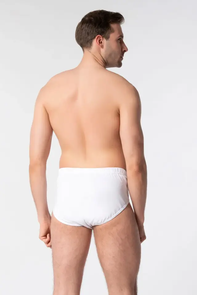 Tutku Erkek 6'lı Paket Slip Kom Beyaz Külot 6/XXL - 6'lı
