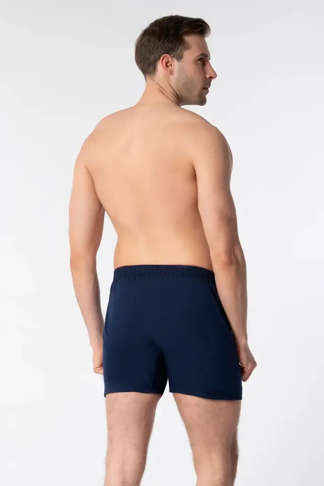 Tutku Erkek 5’li Paket Lacivert Penye Havlubel Düz Boxer XL