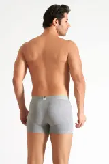 Tutku Erkek 3’lü Paket Gri Elastan Likralı Boxer
