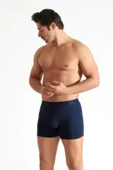 Tutku Erkek 3’lü Paket Lacivert Elastan Likralı Boxer