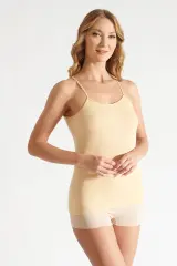 Tutku Kadın 6'lı Paket Ten İp Askılı Atlet