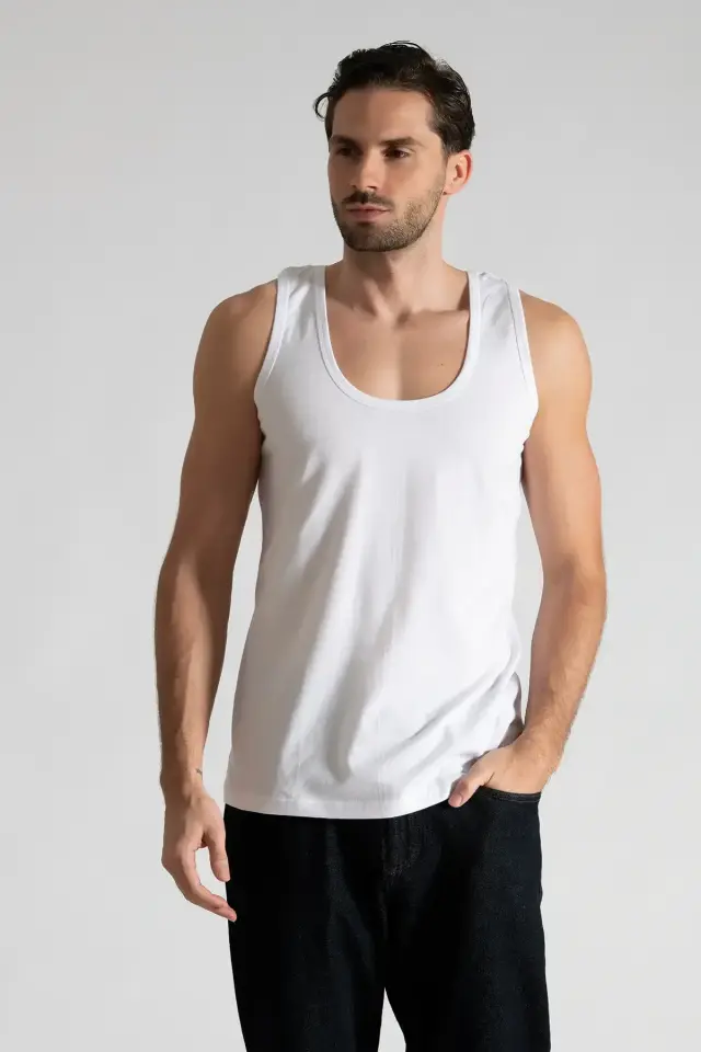Tutku Elit 3'lü Paket Erkek Penye Atlet 3/M - 6'lı