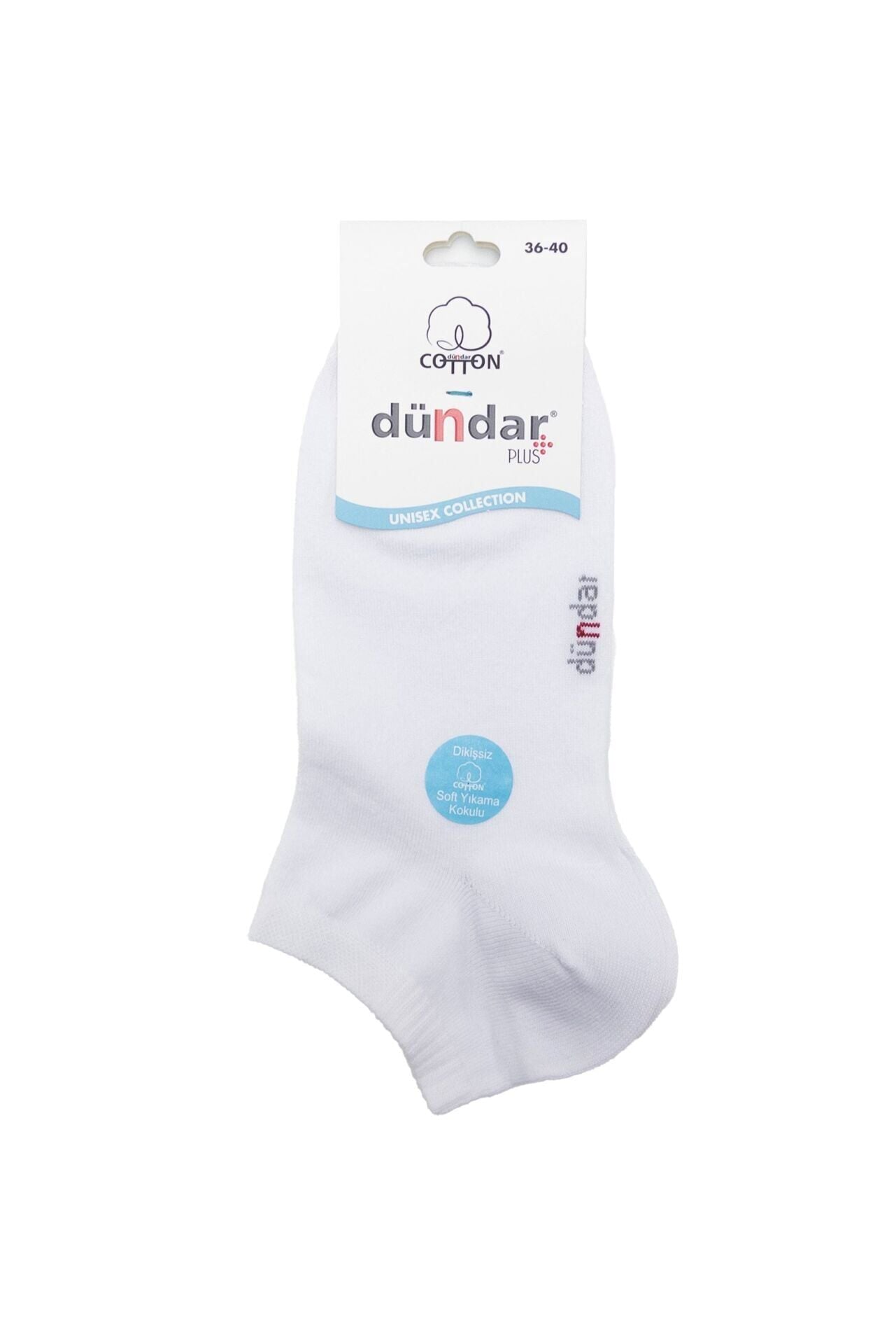 Dündar 12'li  Kadın Penye Patik Çorap Dikişsiz Asorti - 36/40