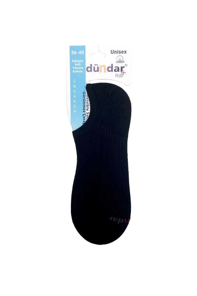 Dündar 12'li Kadın Penye Sneaker Çorap Gri - 36/40