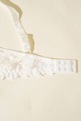 Dantelli Balenli Sütyen Ekru